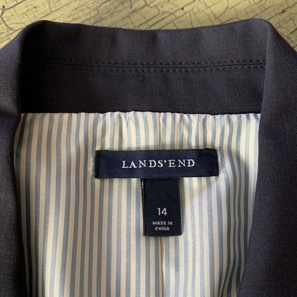 NWOT LANDS’ END Navy Blue Blazer - Picture 12 of 14